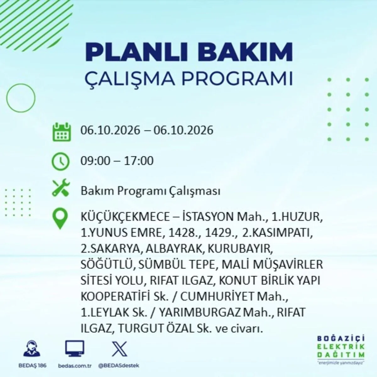 Elektrikler ne zaman, saat kaçta gelecek? 6 Ekim 2026 BEDAŞ ve AYEDAŞ elektrik kesinti programı! — 35. fotoğraf