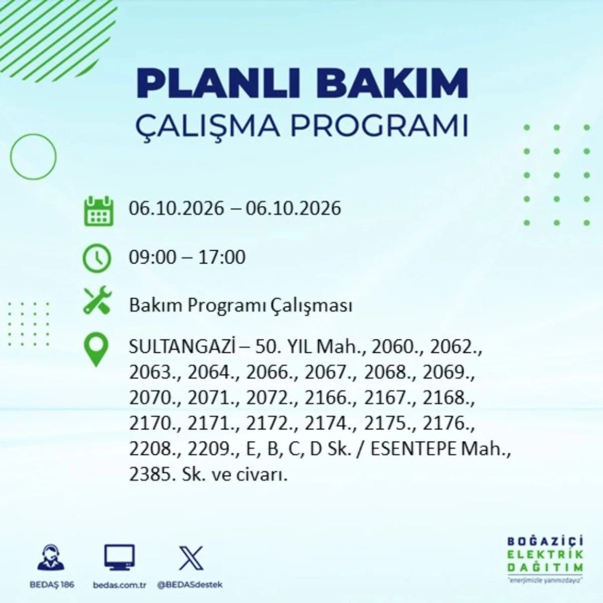Elektrikler ne zaman, saat kaçta gelecek? 6 Ekim 2026 BEDAŞ ve AYEDAŞ elektrik kesinti programı! — 32. fotoğraf