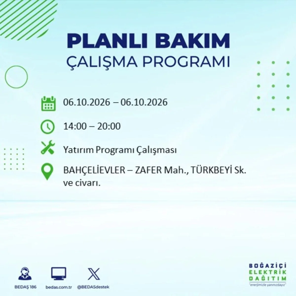 Elektrikler ne zaman, saat kaçta gelecek? 6 Ekim 2026 BEDAŞ ve AYEDAŞ elektrik kesinti programı! — 21. fotoğraf