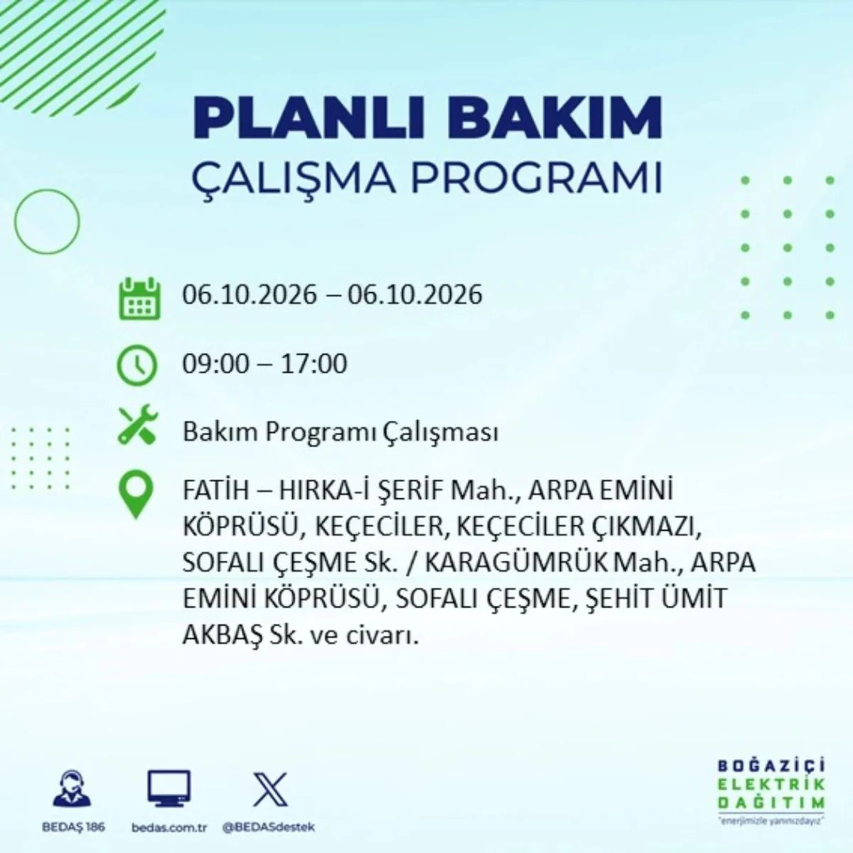 Elektrikler ne zaman, saat kaçta gelecek? 6 Ekim 2026 BEDAŞ ve AYEDAŞ elektrik kesinti programı! — 33. fotoğraf