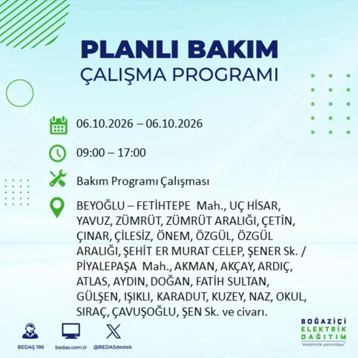 Elektrikler ne zaman, saat kaçta gelecek? 6 Ekim 2026 BEDAŞ ve AYEDAŞ elektrik kesinti programı! — 34. fotoğraf
