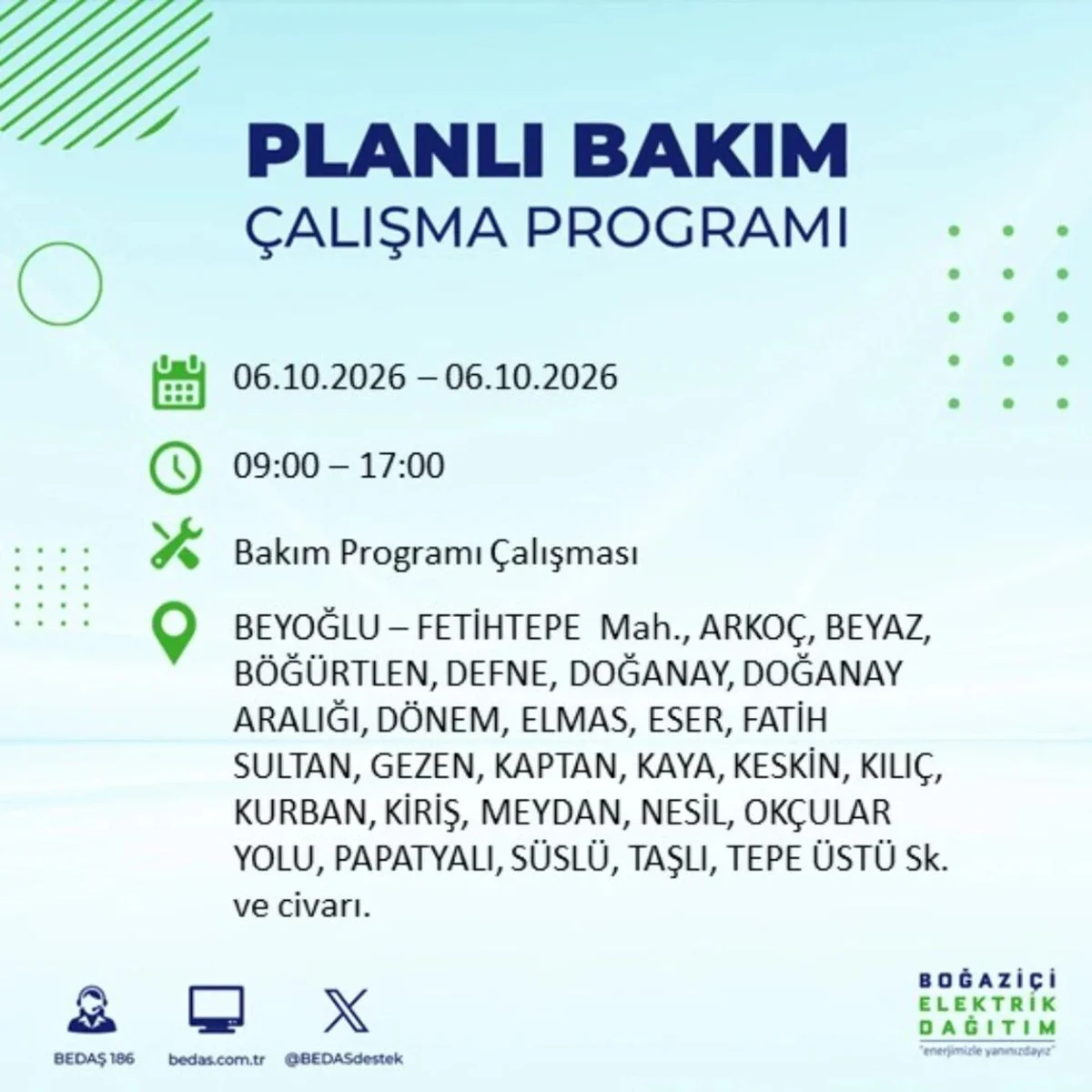 Elektrikler ne zaman, saat kaçta gelecek? 6 Ekim 2026 BEDAŞ ve AYEDAŞ elektrik kesinti programı! — 30. fotoğraf