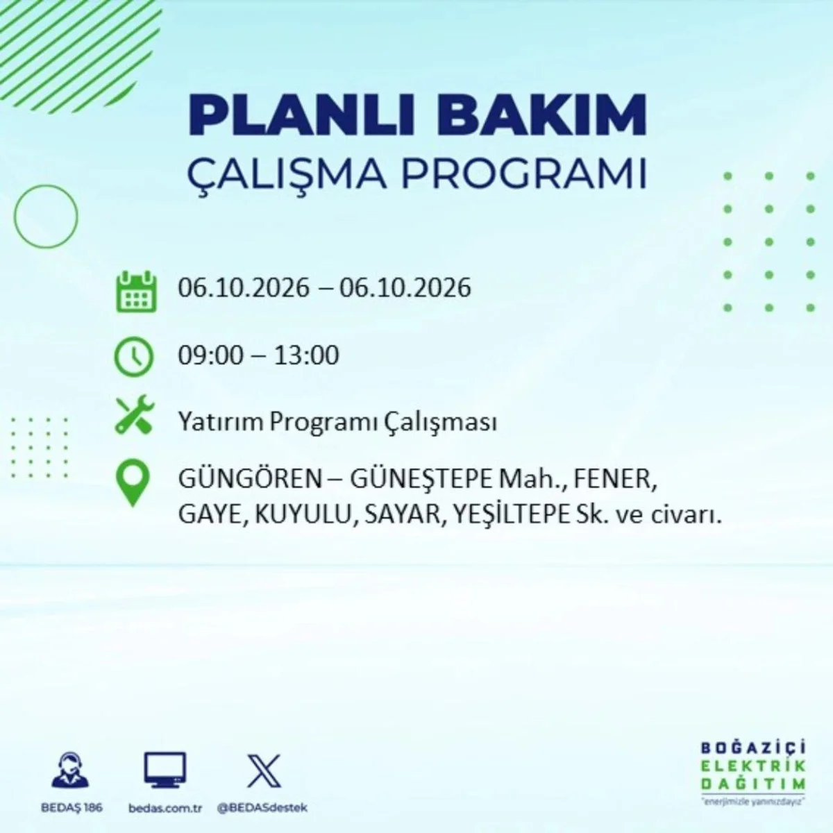 Elektrikler ne zaman, saat kaçta gelecek? 6 Ekim 2026 BEDAŞ ve AYEDAŞ elektrik kesinti programı! — 25. fotoğraf