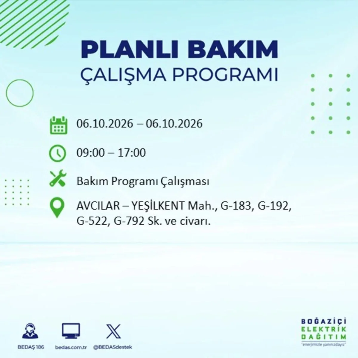 Elektrikler ne zaman, saat kaçta gelecek? 6 Ekim 2026 BEDAŞ ve AYEDAŞ elektrik kesinti programı! — 37. fotoğraf