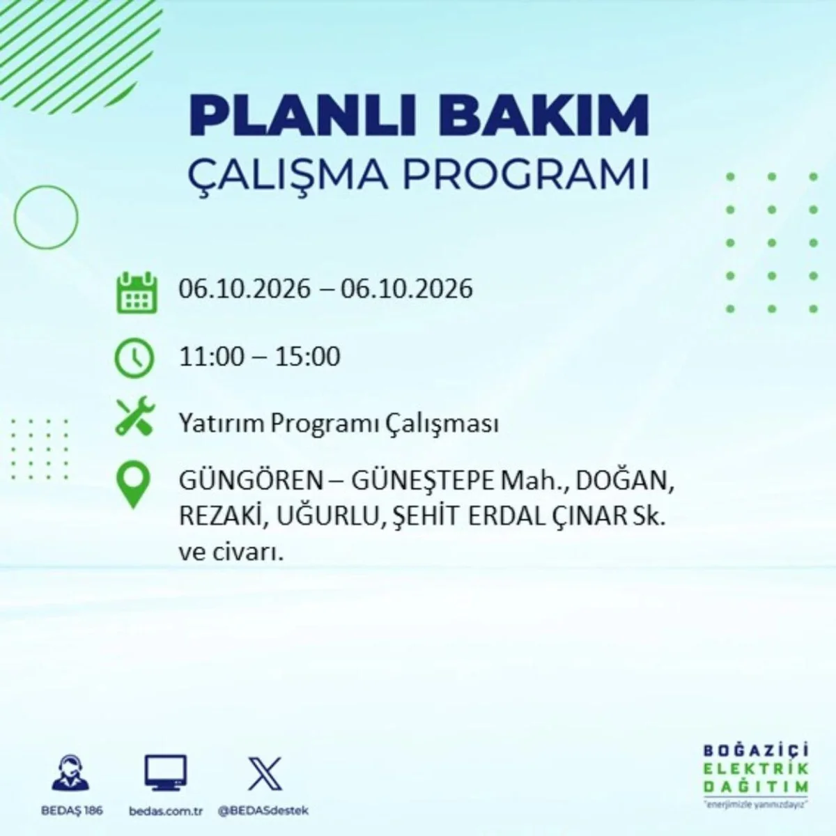 Elektrikler ne zaman, saat kaçta gelecek? 6 Ekim 2026 BEDAŞ ve AYEDAŞ elektrik kesinti programı! — 40. fotoğraf
