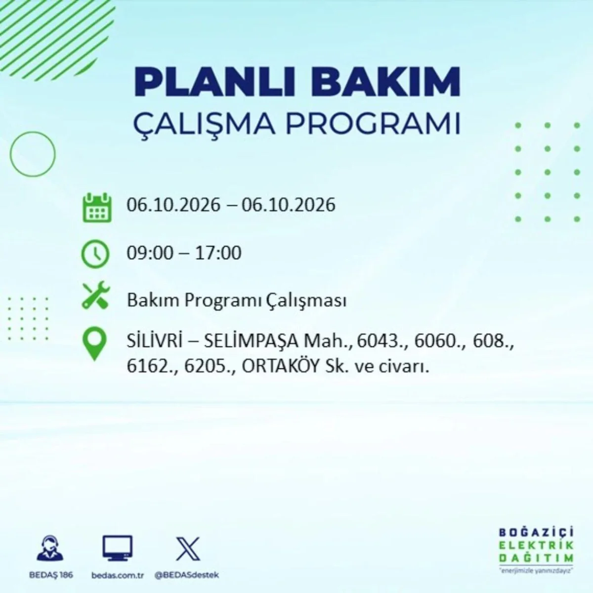 Elektrikler ne zaman, saat kaçta gelecek? 6 Ekim 2026 BEDAŞ ve AYEDAŞ elektrik kesinti programı! — 23. fotoğraf