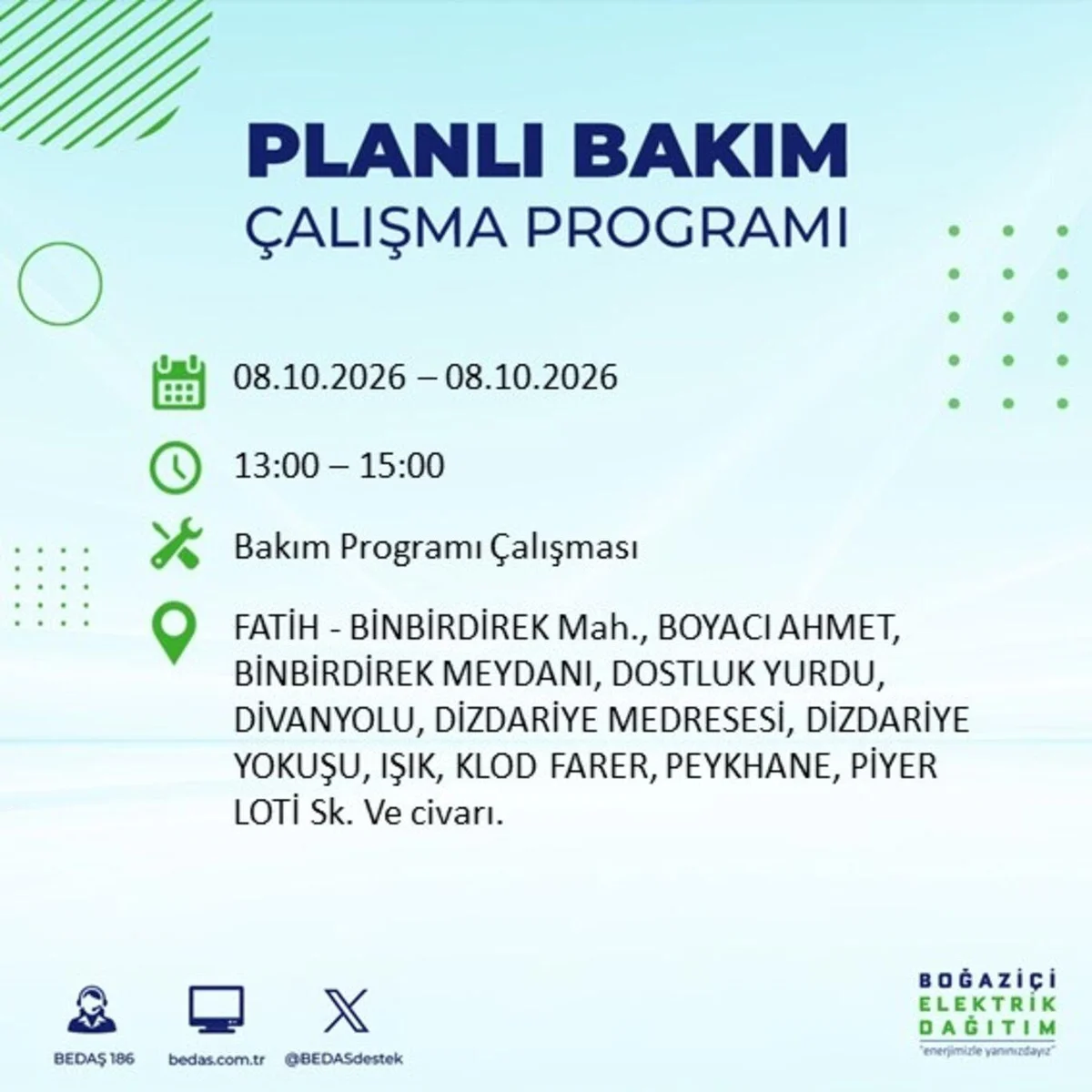 İstanbul’da elektrikler ne zaman gelecek, saat kaçta? BEDAŞ duyurusu ile 8 Ekim 2026 İstanbul elektrik kesintisi programı — 5. fotoğraf