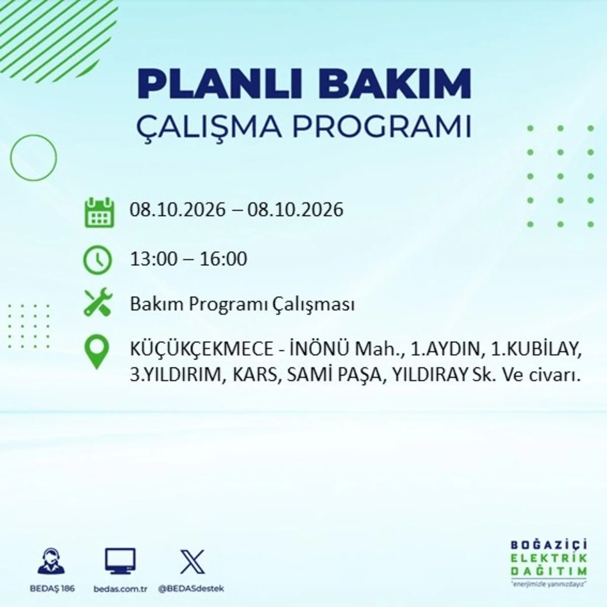 İstanbul’da elektrikler ne zaman gelecek, saat kaçta? BEDAŞ duyurusu ile 8 Ekim 2026 İstanbul elektrik kesintisi programı — 8. fotoğraf