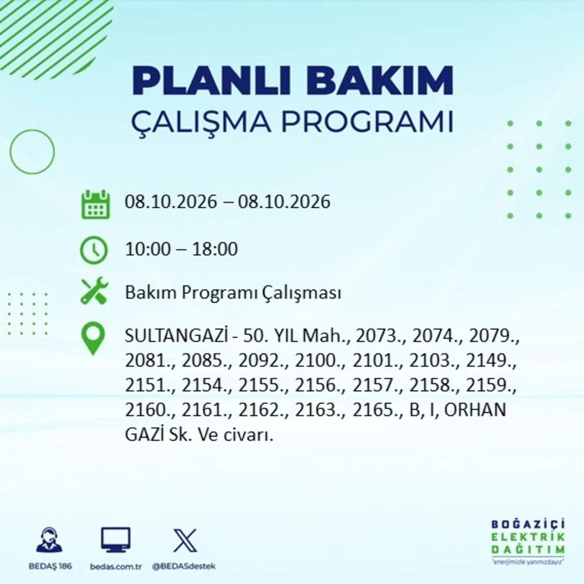 İstanbul’da elektrikler ne zaman gelecek, saat kaçta? BEDAŞ duyurusu ile 8 Ekim 2026 İstanbul elektrik kesintisi programı — 7. fotoğraf