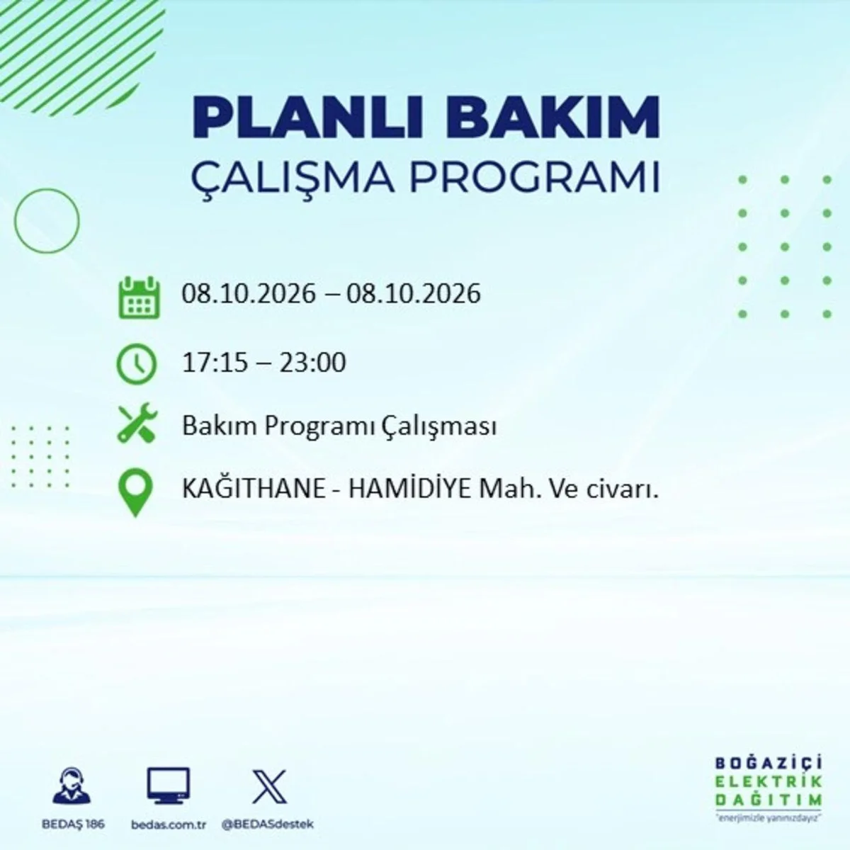 İstanbul’da elektrikler ne zaman gelecek, saat kaçta? BEDAŞ duyurusu ile 8 Ekim 2026 İstanbul elektrik kesintisi programı — 2. fotoğraf