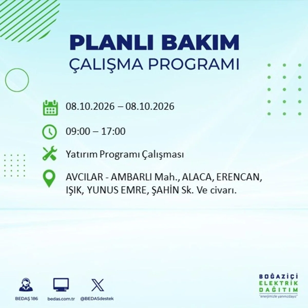 İstanbul’da elektrikler ne zaman gelecek, saat kaçta? BEDAŞ duyurusu ile 8 Ekim 2026 İstanbul elektrik kesintisi programı — 17. fotoğraf