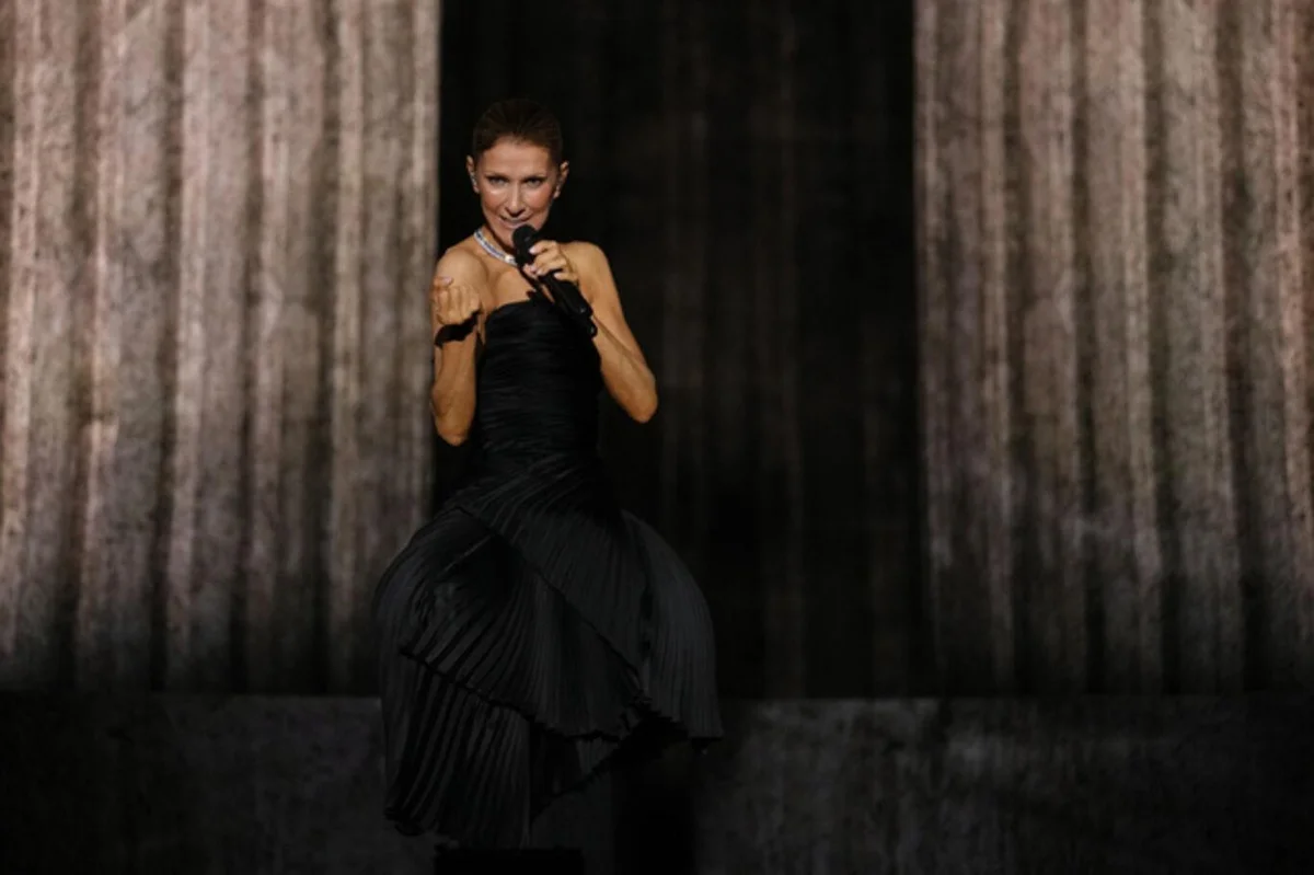 Celine Dion konser esnasında sahnede düştü — 6. fotoğraf