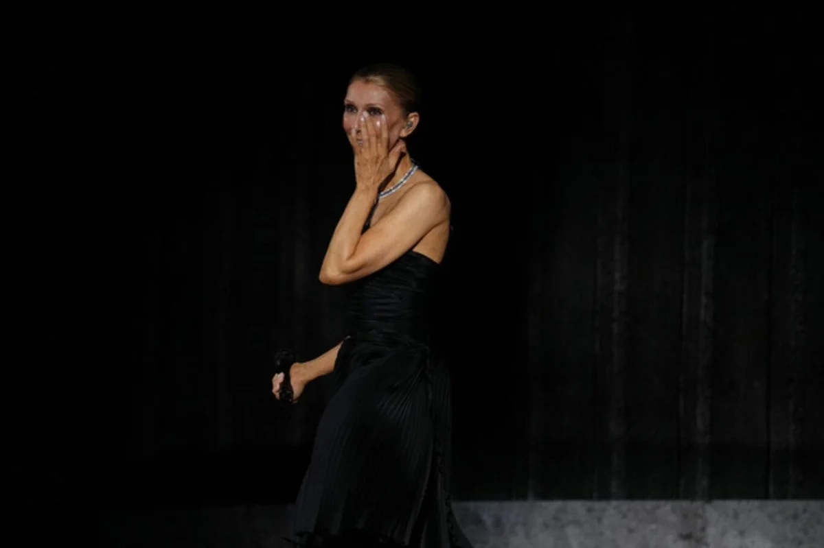 Celine Dion konser esnasında sahnede düştü — 7. fotoğraf