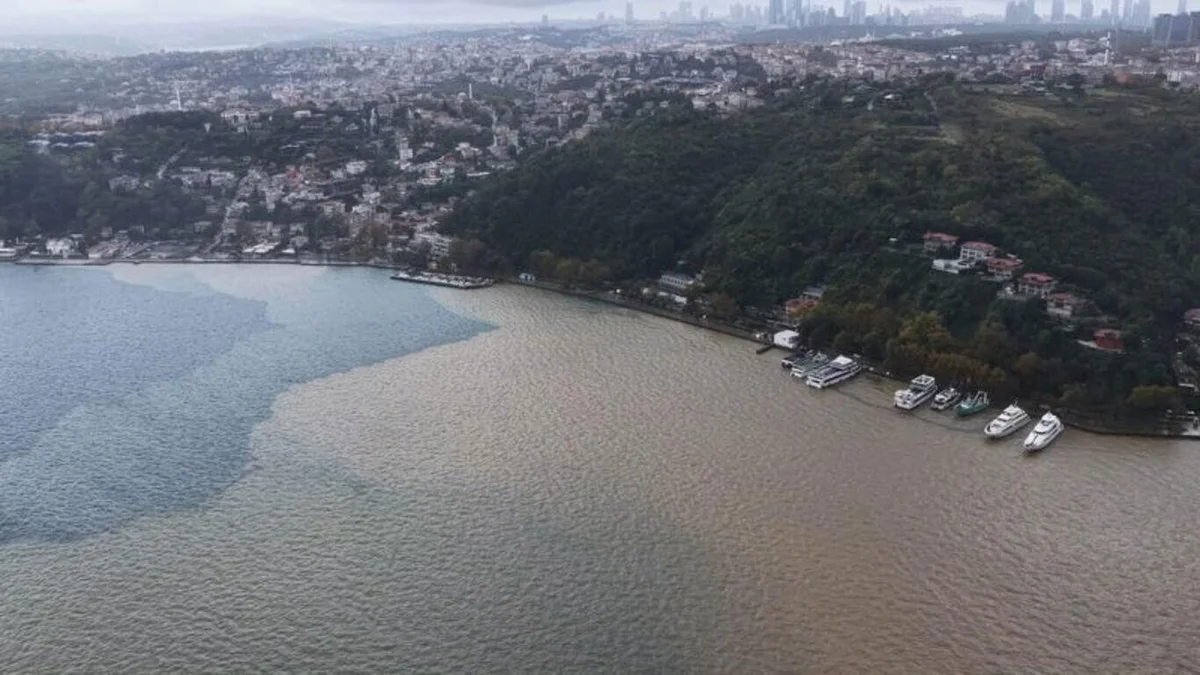 Deniz yüzeyindeki renk değişiminin, Eminönü kıyılarından Topkapı Sarayı açıklarına kadar uzanan alanda etkili olduğu görüldü.