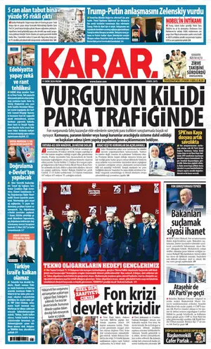 Karar Gazetesi manşeti