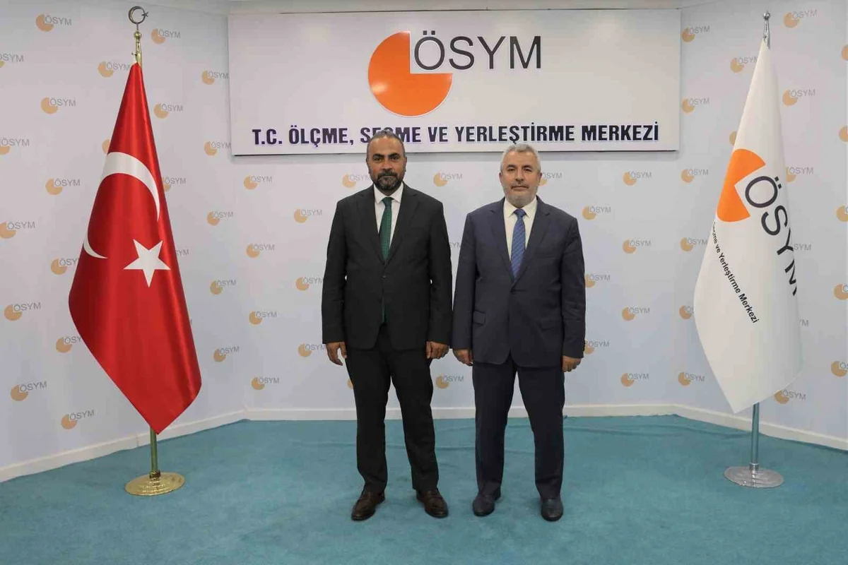 BARÜ Rektörü Akkaya, ÖSYM Başkanı Ersoy'u ziyaret ederek iş birliğini görüştü