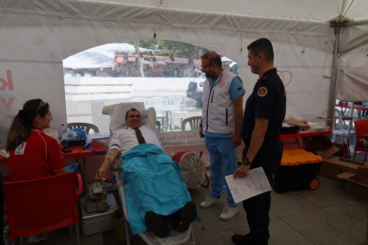 Kırklareli Vize'de kan kampanyasında 276 ünite toplandı, Türkiye birinciliği geldi.