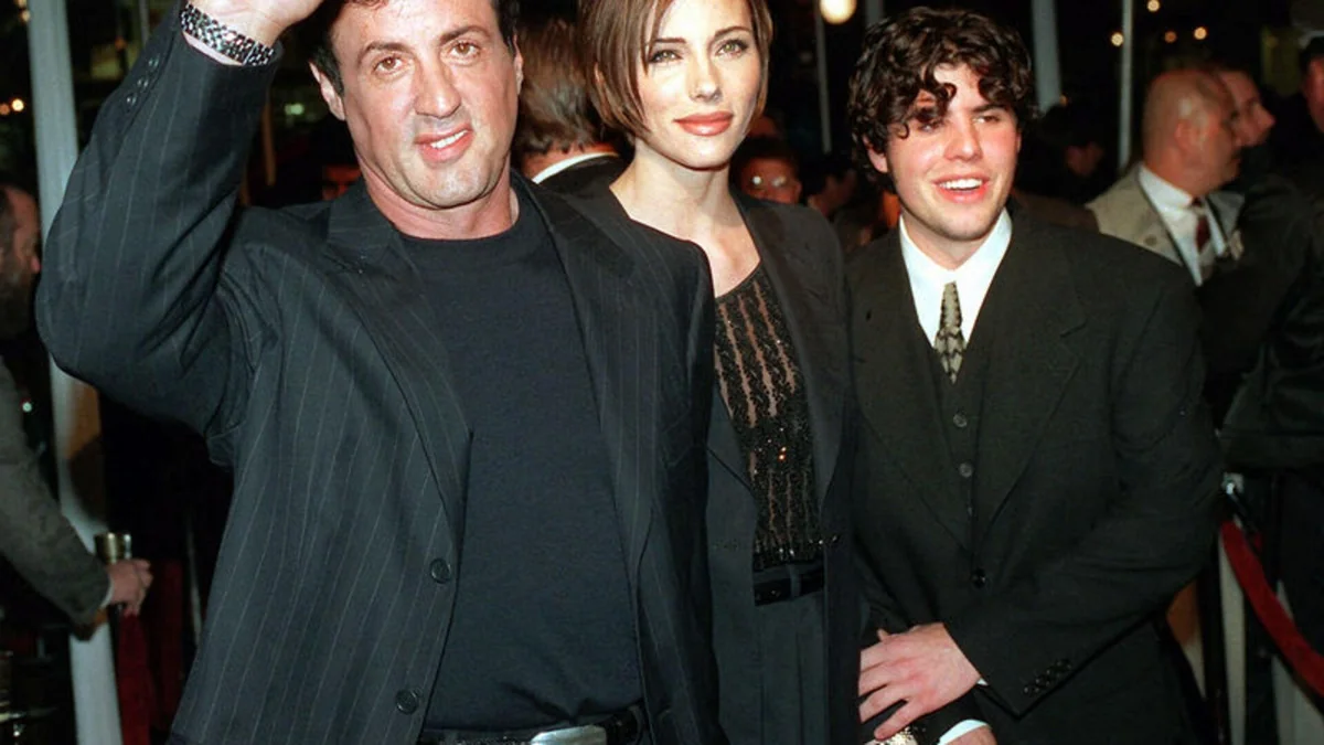 Sylvester Stallone, eski eşi Sasha Czack ve kaybettiği oğlu Sage ile