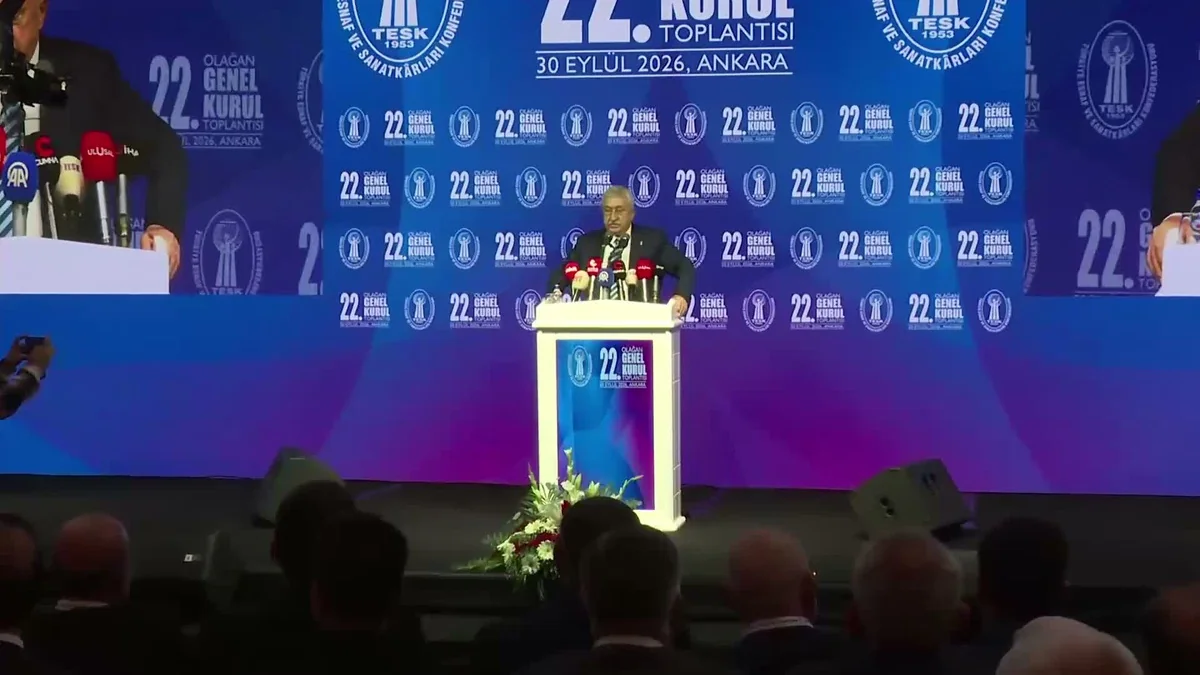 TESK 22. Olağan Genel Kurulu... Genel Başkan adayı Yiğiner: Biz sadece hizmet için aday olduk
