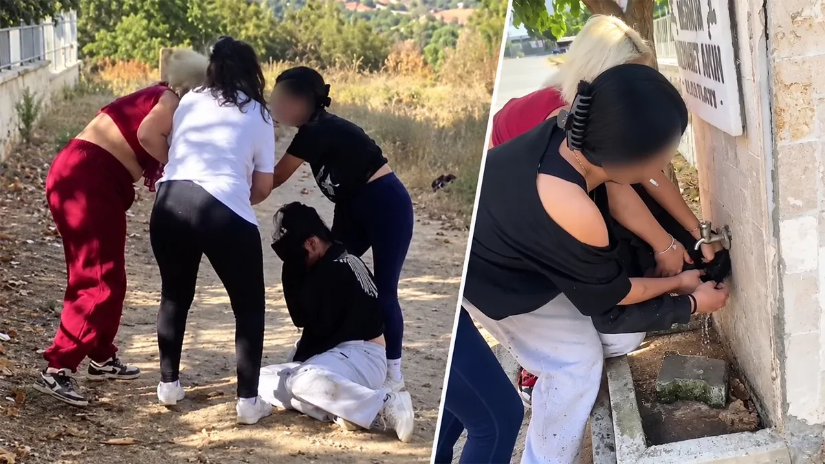 Denizli’de okul çıkışı dehşet! Kız öğrenciyi ıslatıp saçından sürüklediler