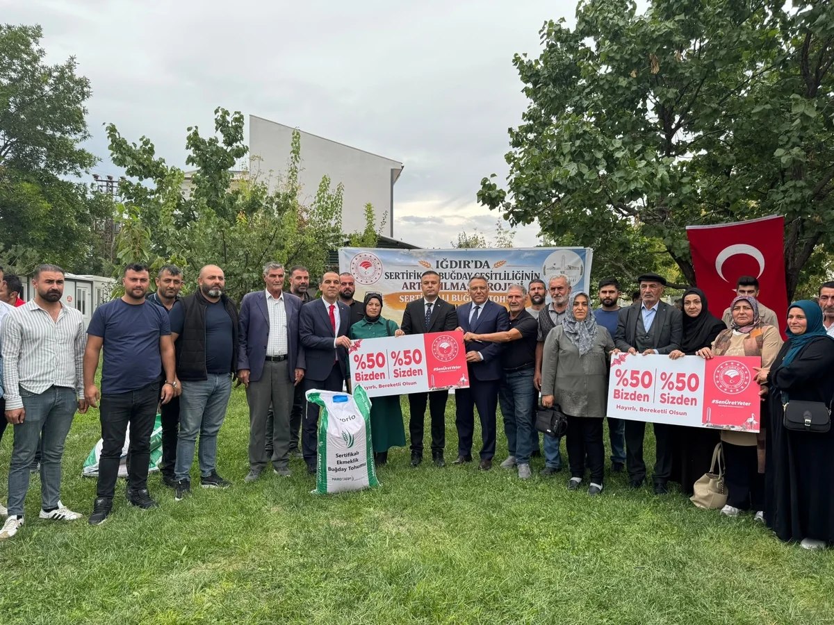 Iğdır’da 160 Üreticiye 40 Ton Sertifikalı Buğday Tohumu Dağıtıldı