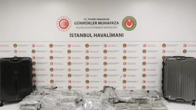 İstanbul Havalimanı’nda 34 kilo 400 gram kokain ele geçirildi
