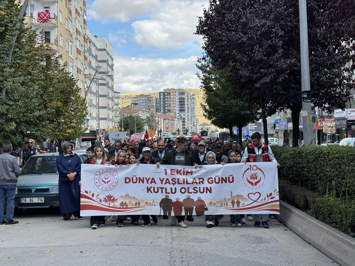 Üç kentte Yaşlılar Günü yürüyüşü yapıldı, Samsun Valisi Tavlı konuştu