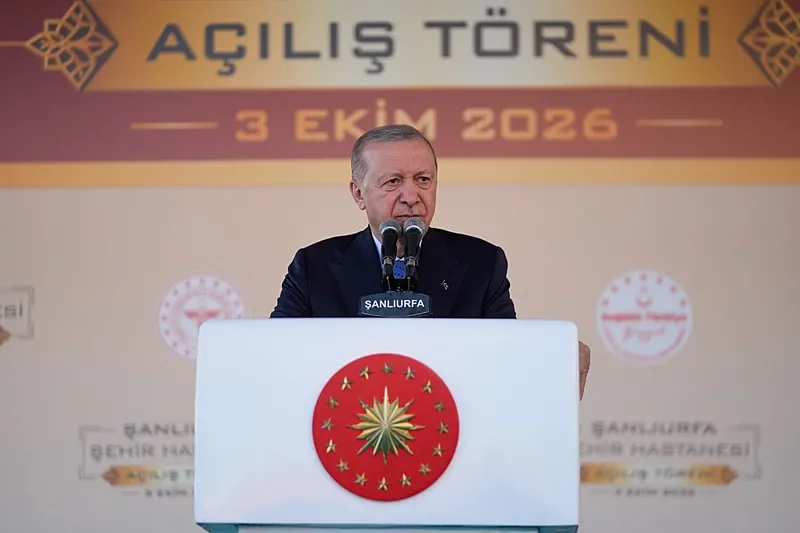 Başkan Recep Tayyip Erdoğan, Şanlıurfa Şehir Hastanesi Açılış Töreni'ne katılarak konuşma yaptı (Foto: AA)