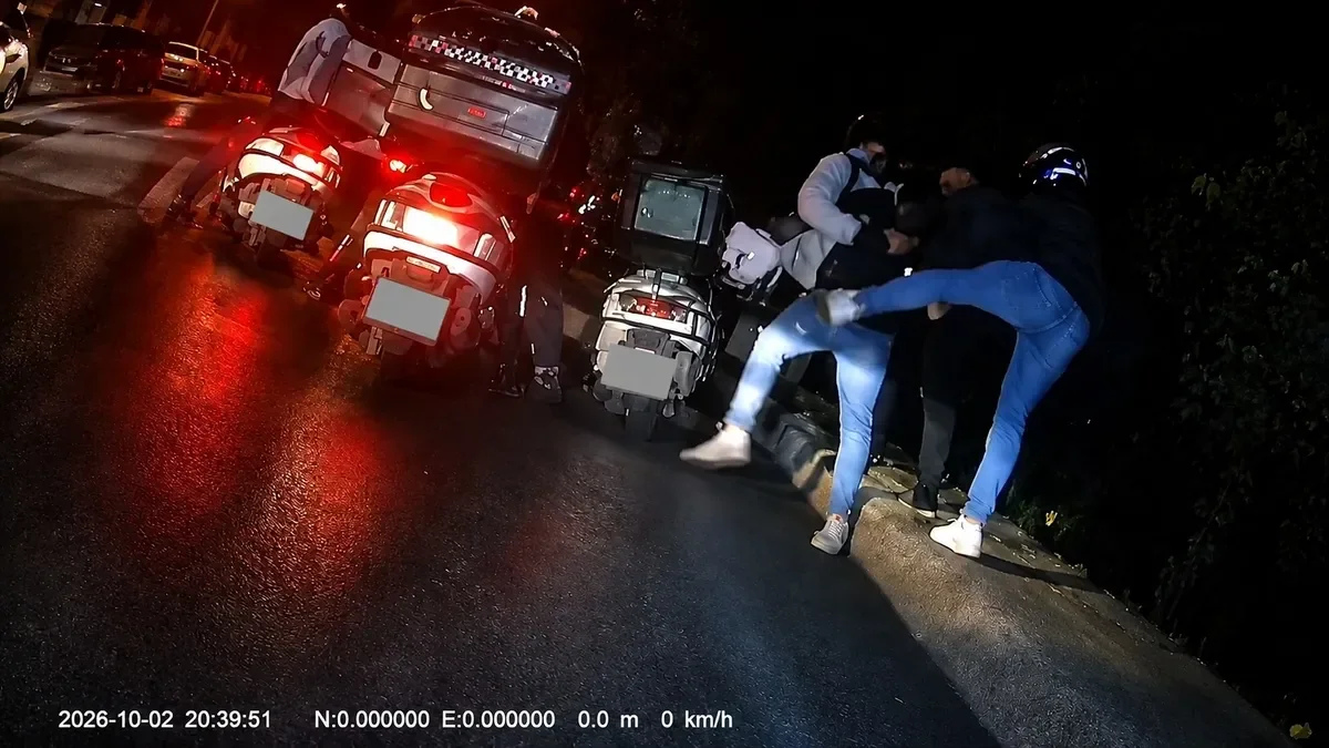 Motokuryeye “ablamla görüştün” dayağı kamerada!