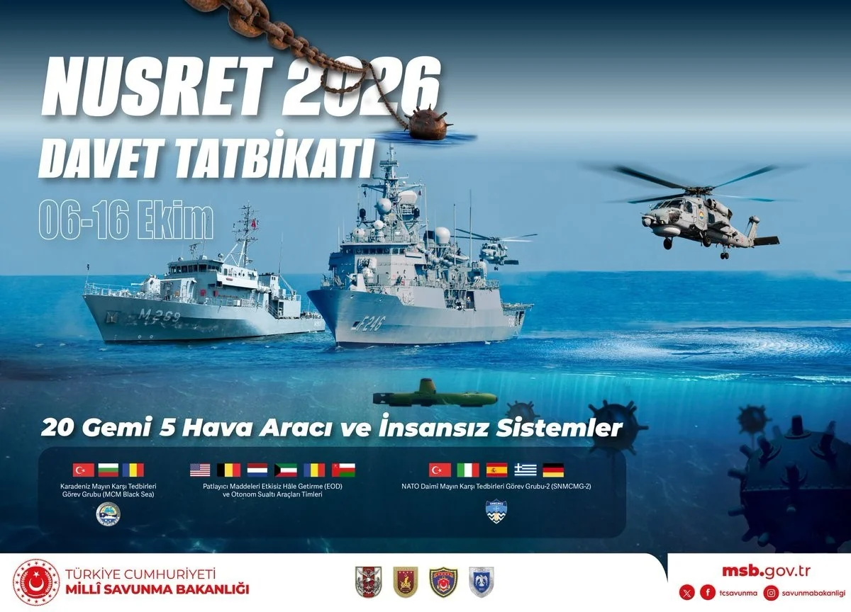 Nusret-2026 tatbikatı 6-16 Ekim'de İzmir Körfezi ve Karadeniz Ereğli'de yapılacak