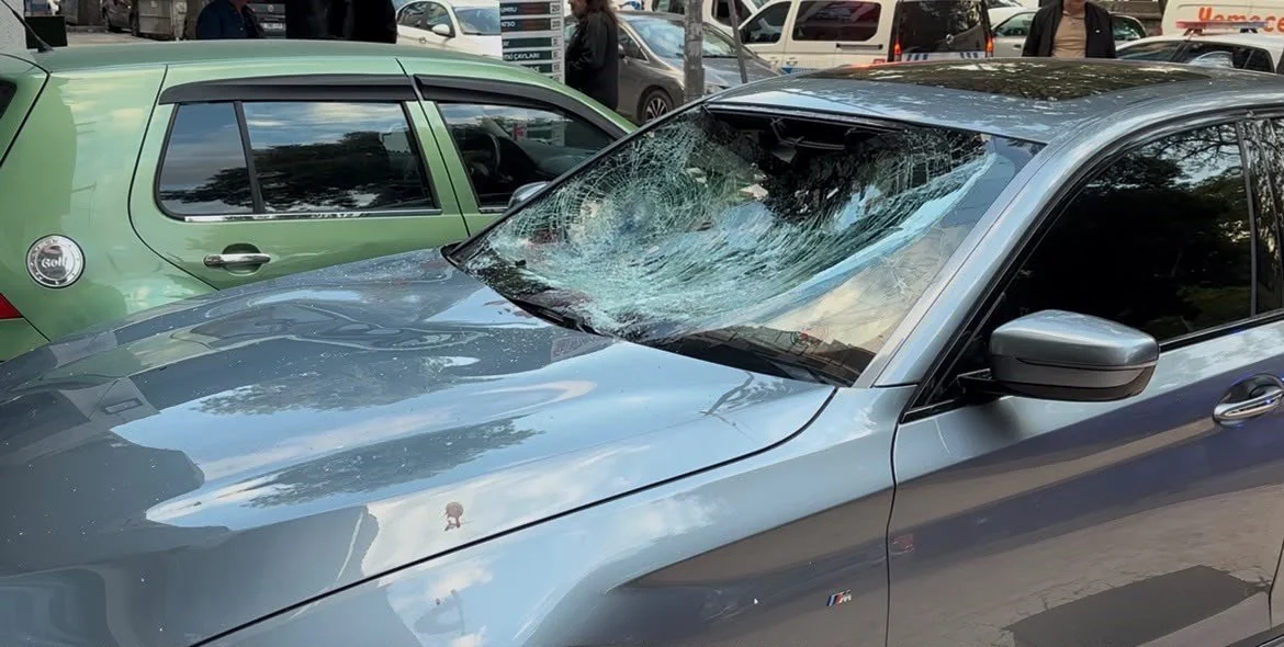 Ankara'da dehşete düşüren olay! Otelin 6’ncı kattan otomobilin üzerine düştü