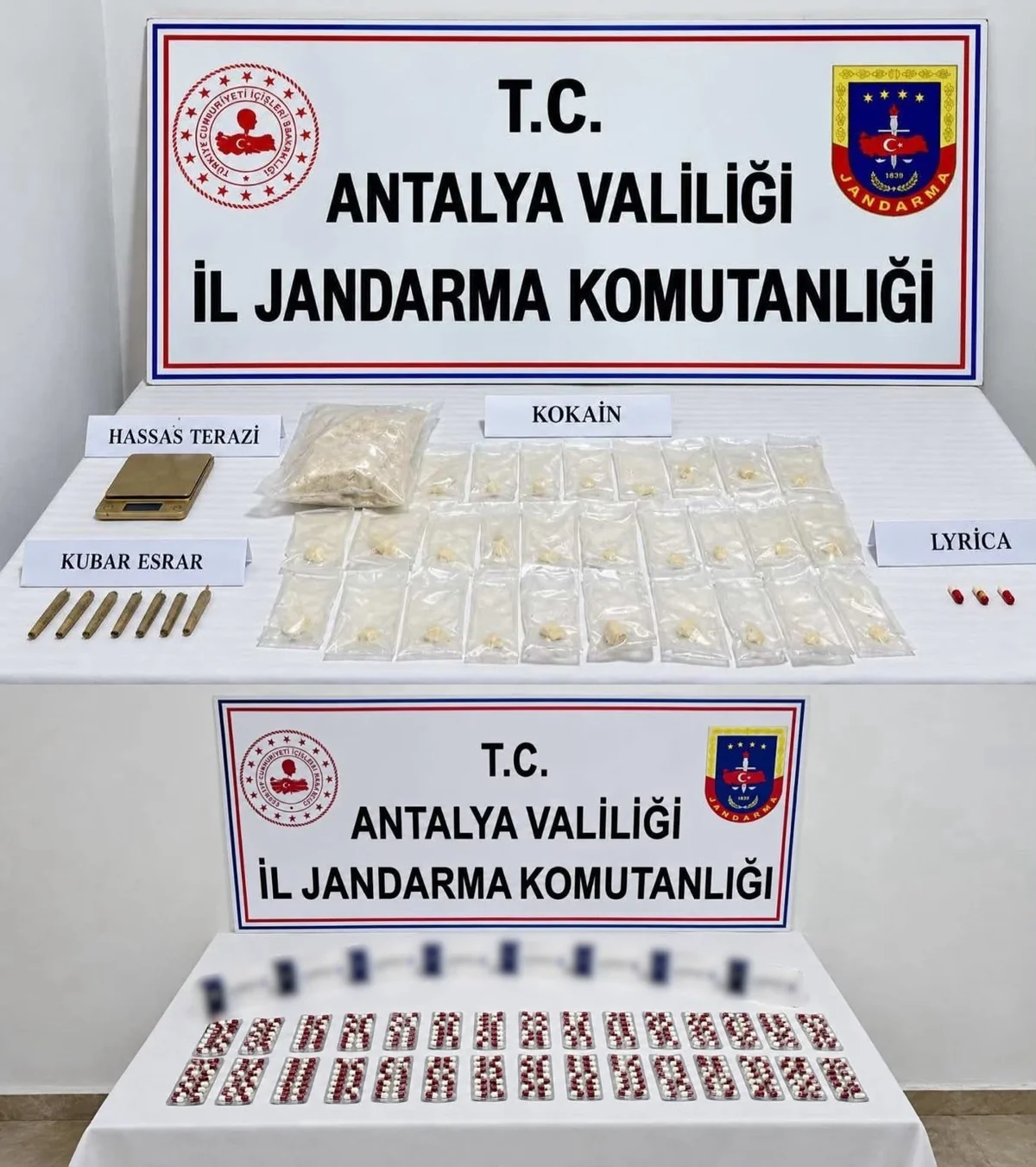 Antalya'da operasyonda 3 kilogram kokain ele geçirildi, 2 kişi tutuklandı