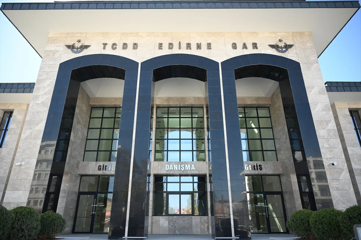 Edirne'nin yeni gar binası tamamlandı, Çerkezköy-Kapıkule kesimi 9 Ekim'de açılacak