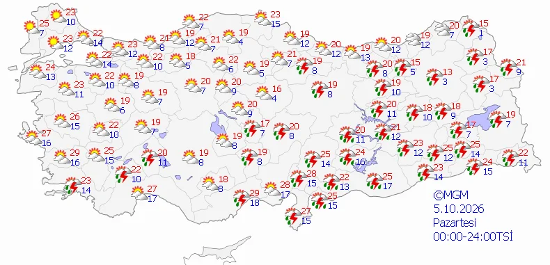 Etkisi 5 gün sürecek! Meteoroloji 5 günü paylaştı, ‘pastırma’ sıcağı için tarih verdi, termometreler 33 dereceyi görecek