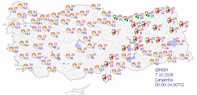 Etkisi 5 gün sürecek! Meteoroloji 5 günü paylaştı, ‘pastırma’ sıcağı için tarih verdi, termometreler 33 dereceyi görecek