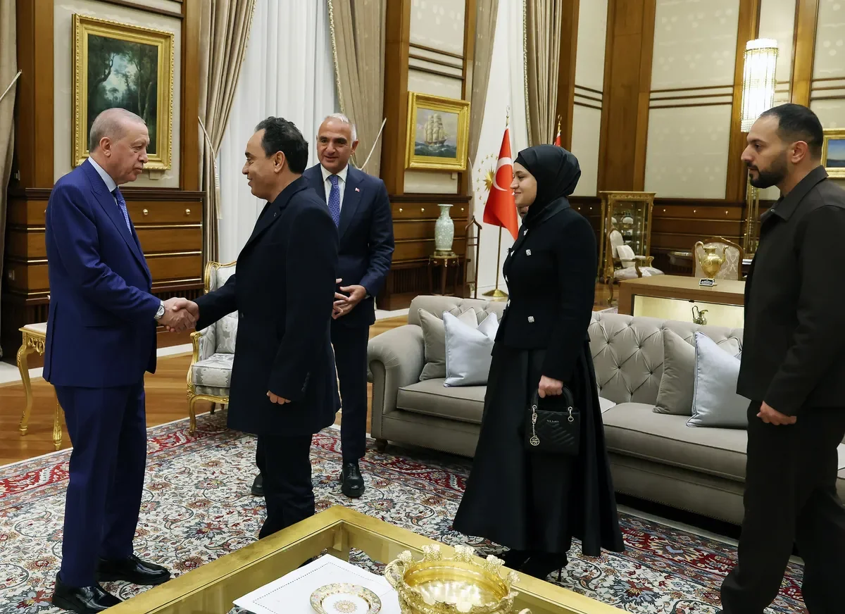 Başkan Erdoğan, Hind Rajab'ın ailesini kabul etti | Fotoğraf: AA