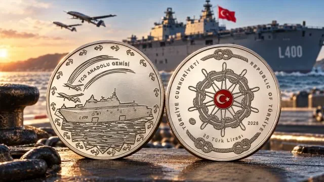 TCG Anadolu için özel hatıra parası satışa çıktı