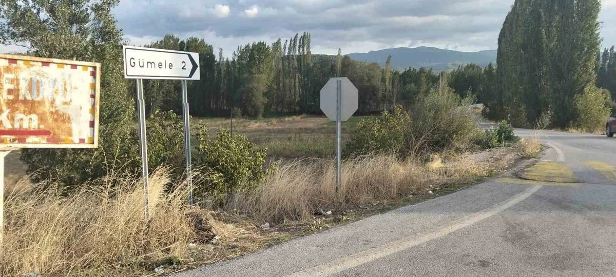 Gediz'de iki köy girişinde bariyer ve ışıklandırma eksikliği sürücüleri tehdit ediyor