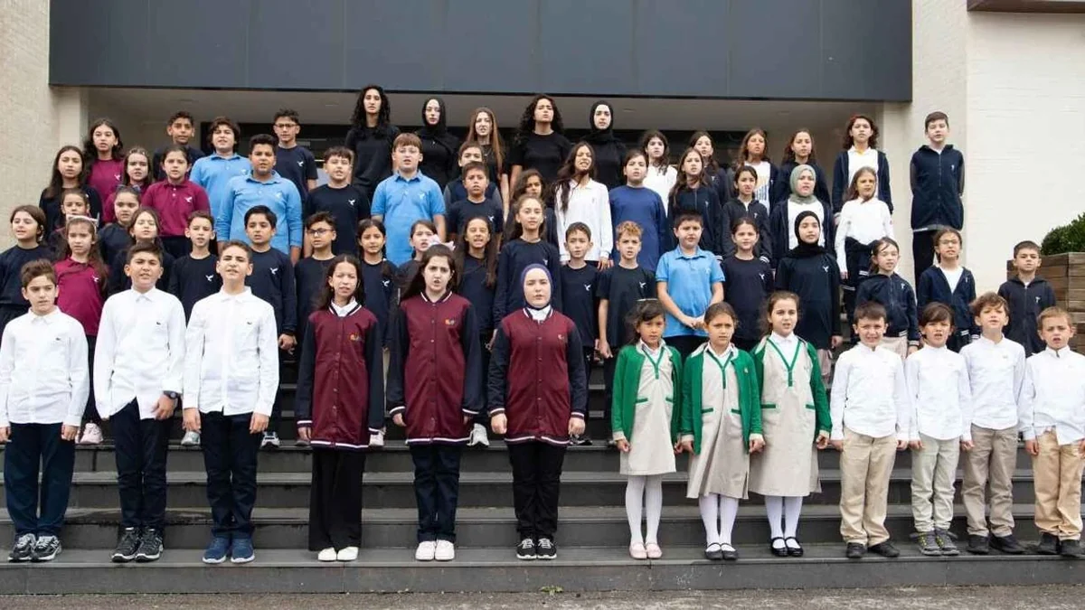 YETEV öğrencilerinin sesi Gazze için ortak bir mesaja dönüştü