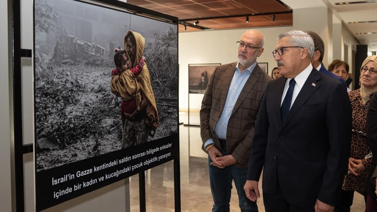 AK Parti'de Gazze'deki yıkımı anlatan fotoğraf sergisi açıldı