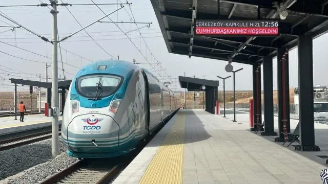 Çerkezköy-Kapıkule hızlı tren hattı yarın açılıyor