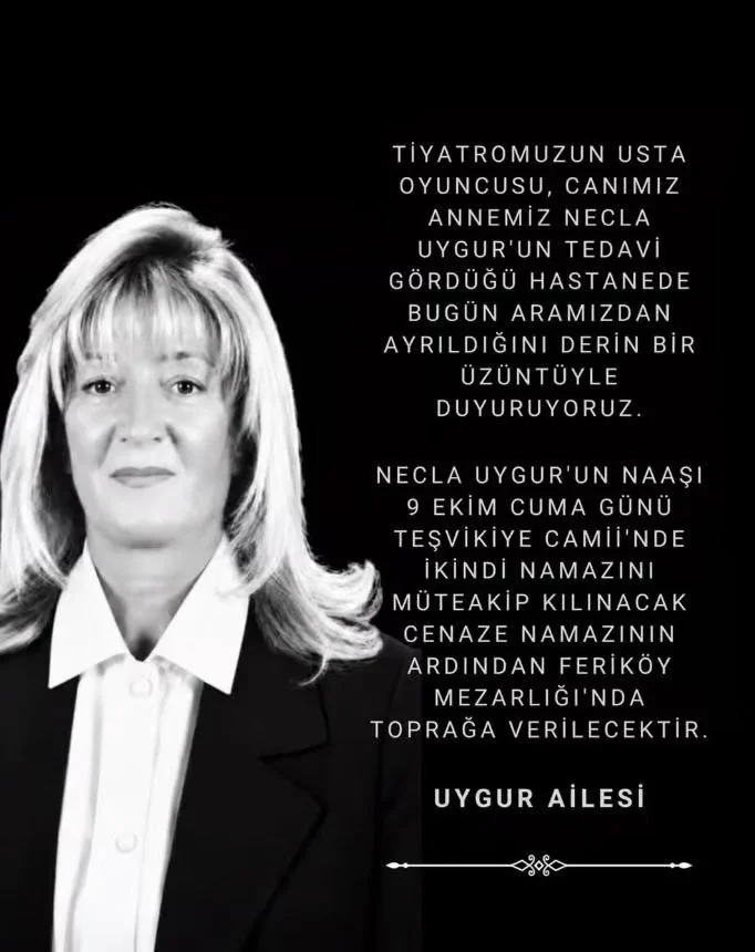 Necla Uygur hayatını kaybetti! Cenaze programı belli oldu