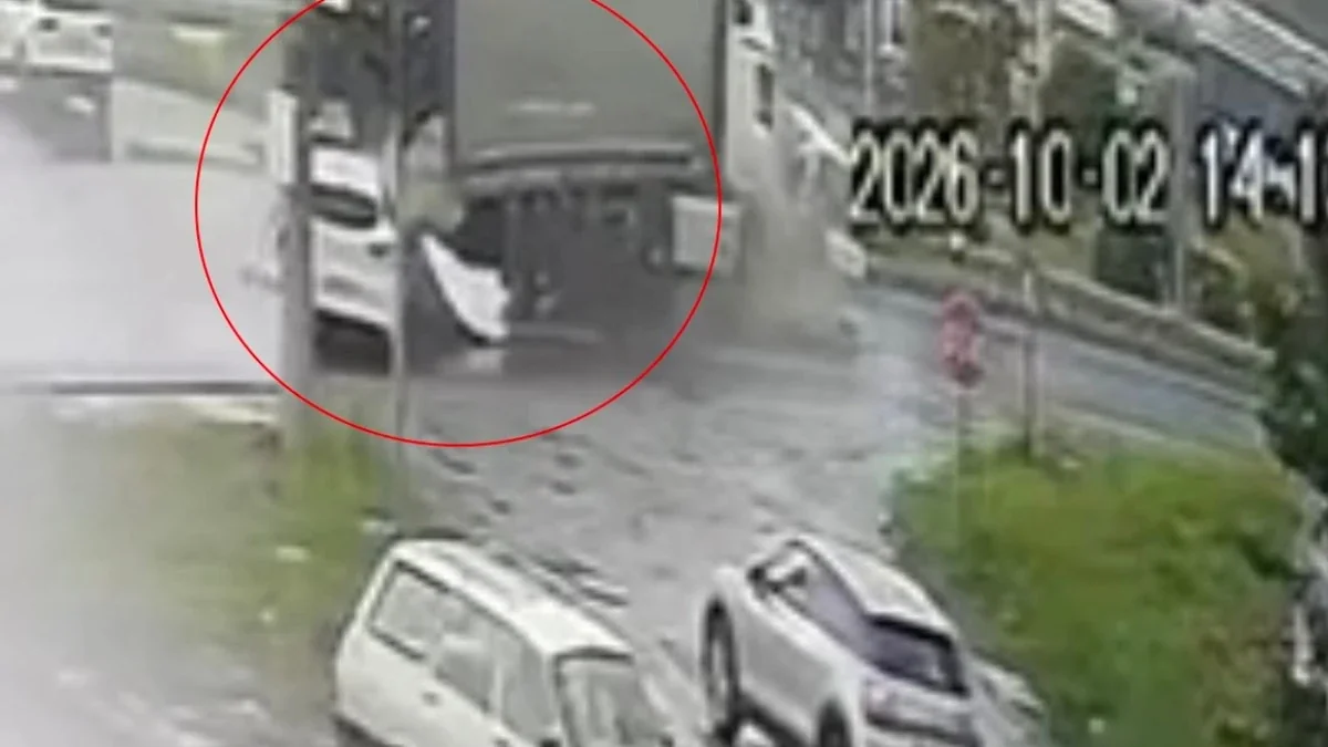 Samsun'da 5 kişinin yaralandığı kazanın güvenlik kamerası görüntüleri
