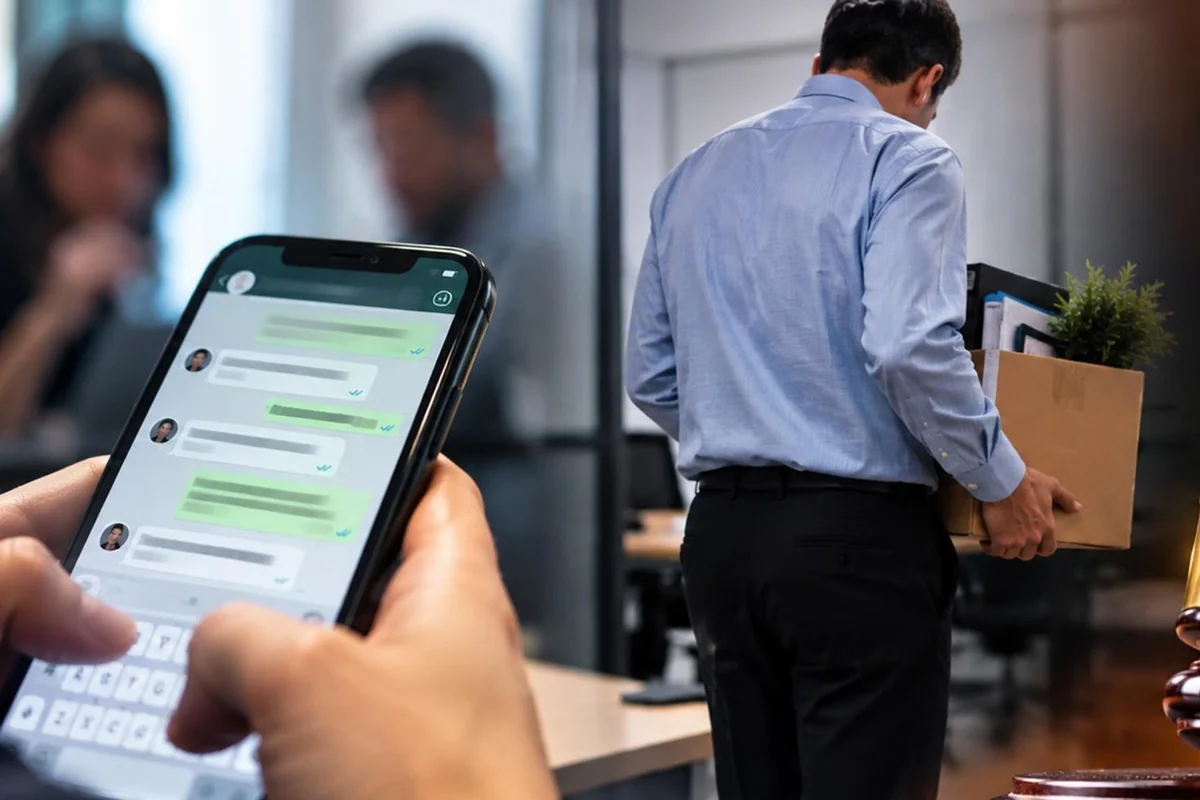 Patronunu WhatsApp'ta çekiştirdi! Mahkemenin kararı şaşırttı