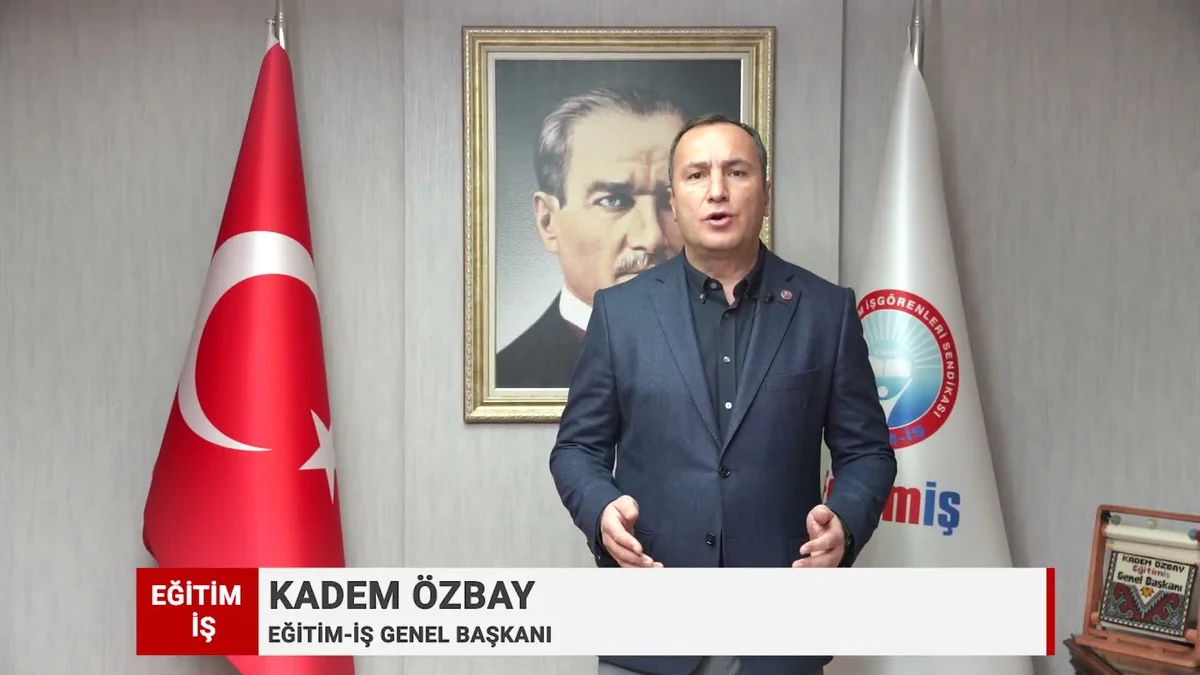 Eğitim-İş Başkanı Özbay, okullarda artan şiddete karşı ortak mücadele çağrısı yaptı