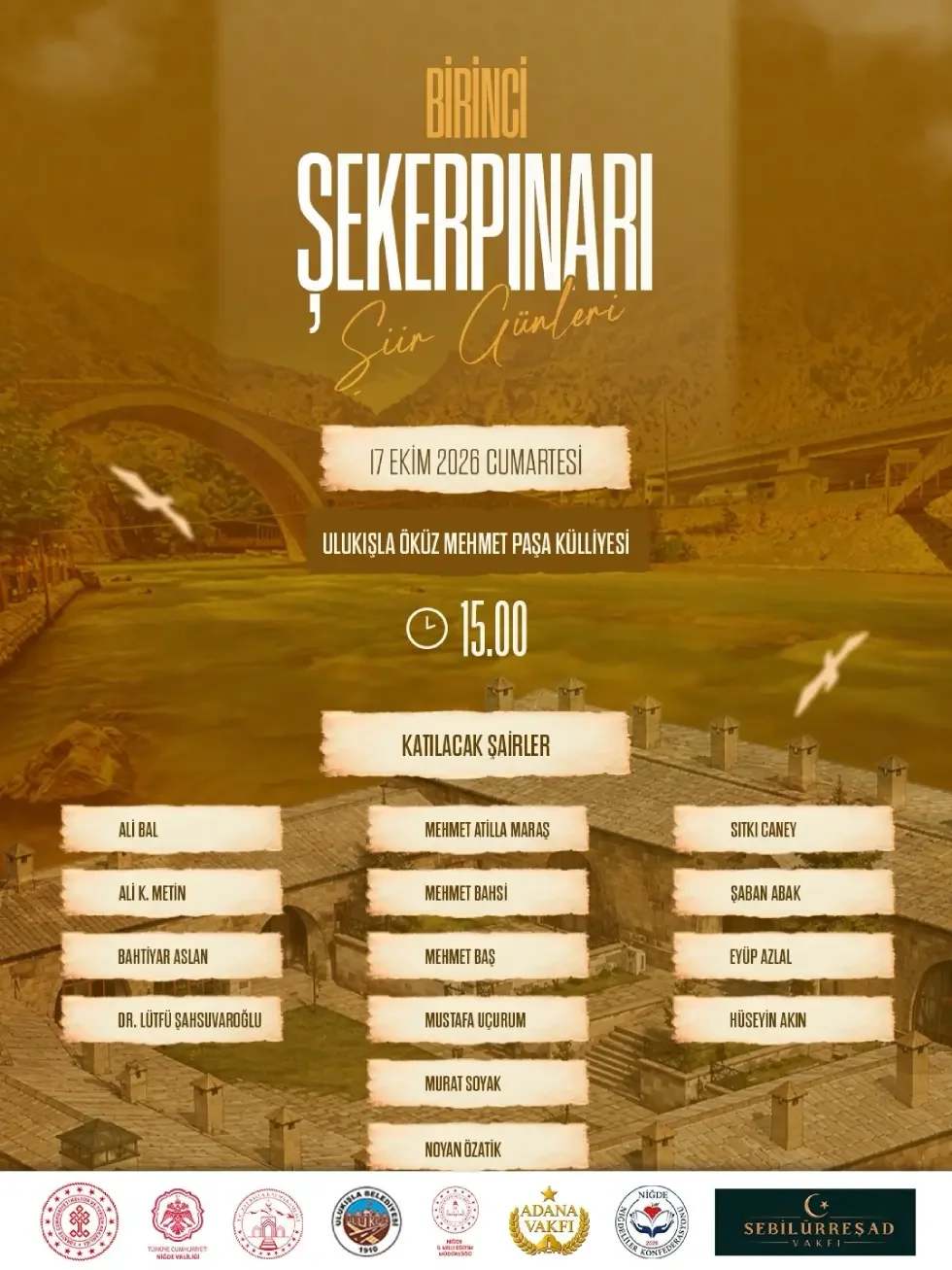 Niğde 1. Şekerpınar Şiir Akşamları