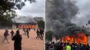 Fransa’da protestolar şiddetlendi! Tarihi bina ateşe verildi, belediye basıldı