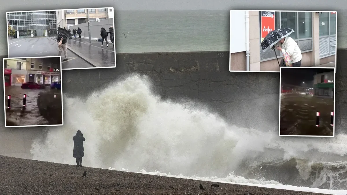 Avrupa'yı iki fırtına birden vurdu, 8 ülkede hayat durdu, yaralananlar da oldu