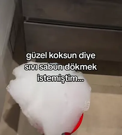 Banyosunu Güzel Kokutmak İçin Sıvı Sabun Dökmek İsteyen Bir Kullanıcı Tuvaletin Perişan Halini Paylaştı